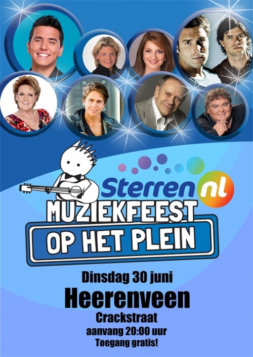 Muziekfeest op het plein Heerenveen