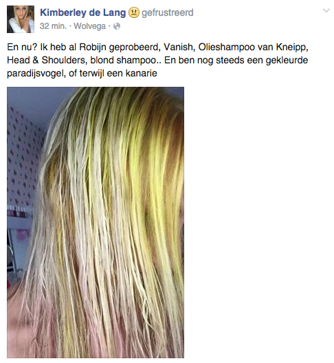 Crazy Colorrun Leeuwarden verf uit haar krijgen
